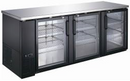 Commercial 90" Double Glass Door Back Bar Cooler