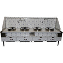 Cambo CAM-4 Natural Gas/Propane Four Burner Wok Range