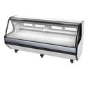 Pro-Kold MCRU-100-W Curved Glass 99" Refrigerated Fresh Meat Display Case - REMOTE CONDENSING UNIT, NOT INCLUDED