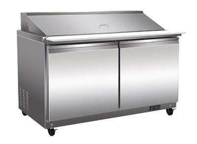 North-Air Double Door 60" Refrigerated Mega Top Sandwich Prep Table