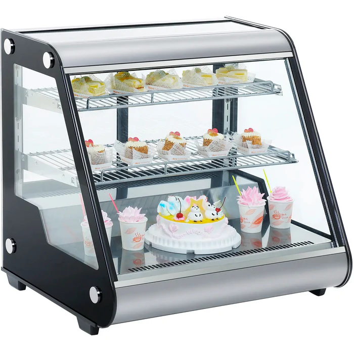 Nordic Air Counter Top 28" Angled Glass Refrigerated Pastry Display Case