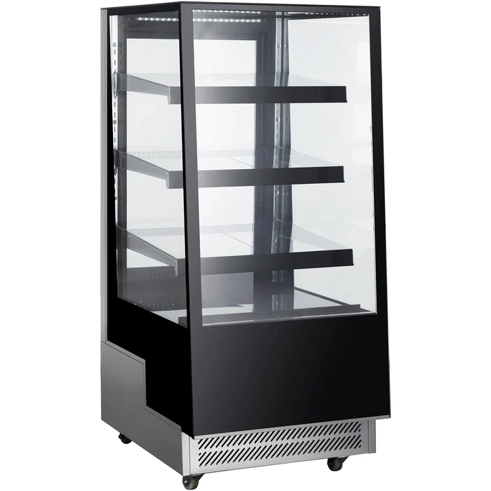 Nordic Air Square Glass 3 Tier 26" Refrigerated Pastry Display Case