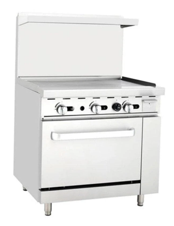 Omega ATO-36G Commercial Natural Gas/Propane 36" Griddle Stove Top Range