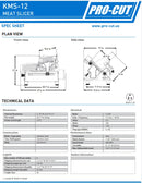 Pro-Cut KMS-12 Meat Slicer - 12" Blade, 1/3 HP, Gear Drive