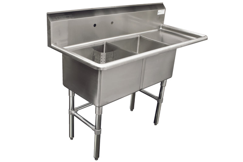 Stainless Steel Double Compartment Sink - Various Configurations