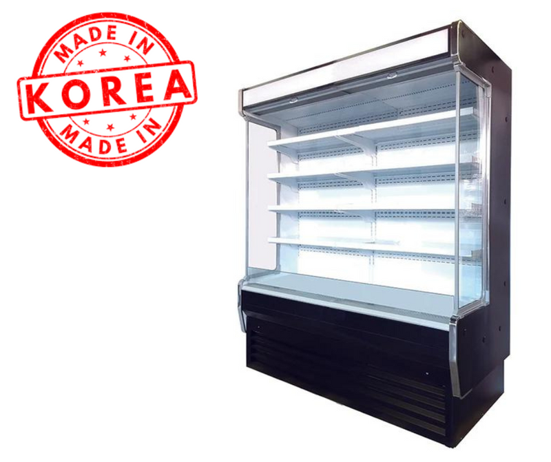 Windchill Pro WPOD-60VG Refrigerated Grab And Go 60" Wide Open Display Merchandiser/Cooler with Glass Sides