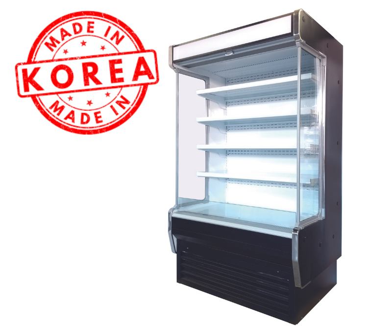 Windchill Pro WPOD-48VG Refrigerated Grab And Go 48" Wide Open Display Merchandiser/Cooler with Glass Sides