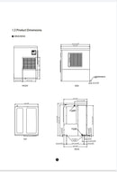 Blue Air BLMI-300A  Modular Ice Machine, Crescent Shaped Ice Cubes -340 lbs/24 HRS ( ICE BIN SOLD SEPARATELY )