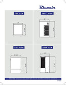 Blue Air BLMI-650A Modular Ice Machine, Crescent Shaped Ice Cubes -625 lbs/24 HRS (ICE BIN SOLD SEPARATELY)