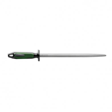 F.Dick Sharpening Steel Round Regular-Cut Green/Black 12"