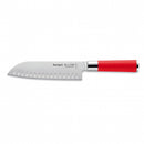 F.Dick Red Spirit Santoku Knife Kullenschliff Red 7"