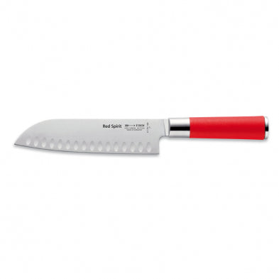 F.Dick Red Spirit Santoku Knife Kullenschliff Red 7"