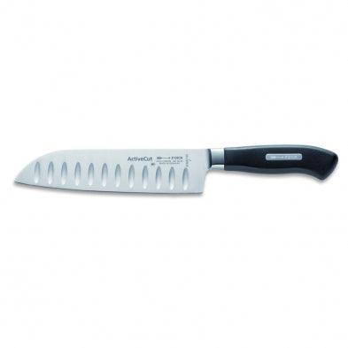 F.Dick ActiveCut Santoku Knife Kullenschliff Black 7"