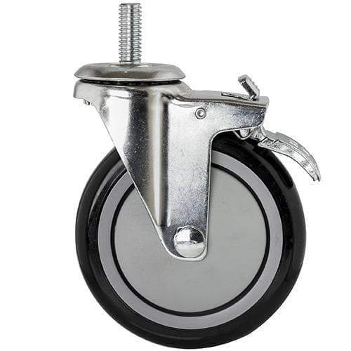 Canarac Casters For Wire Shelving (Set of 4) - Rubber & Polyurethane Options