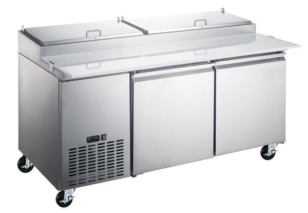 WindChill WC-2DPPT-HC Double Door 71" Refrigerated Pizza Prep Table