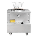 Baba Clay BCTAN-3232 32" x 32" Natural Gas Stainless Steel Square Drum Tandoor Oven - 48,000 BTU