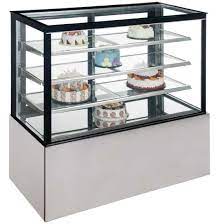 WindChill PC-59-3 Flat Glass 3 Tier 59" Refrigerated Pastry Display Case