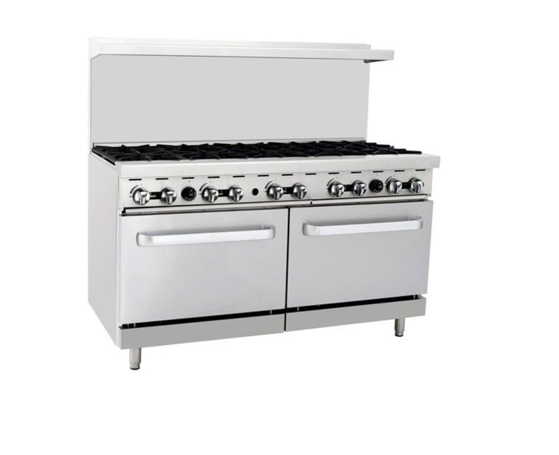 Omega ATO-10B Commercial Natural Gas/Propane 10 Burner Stove Top Range