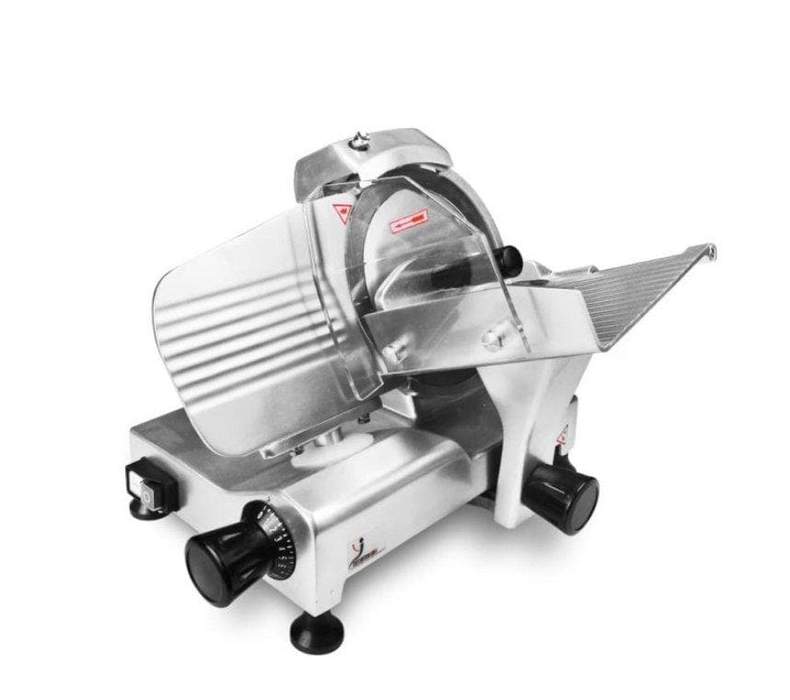 Omega Manual Aluminum Meat Slicer - 8" Blade, 1/6 HP, Belt Drive