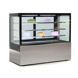 WindChill PC-71-2 Flat Glass 2 Tier 71" Refrigerated Pastry Display Case