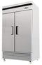 Maple Leaf MBF8502 Double Solid Door 40" Wide Stainless Steel Freezer