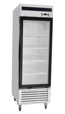 Maple Leaf Single Door 27" Wide Stainless Steel Display Freezer