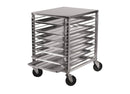 Winco ALRK-15 15-Tier Aluminum Sheet Pan Rack with Wire Slides and